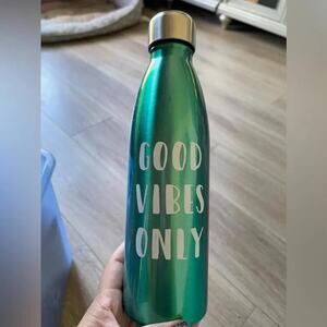 Good Vibes Only Stainless Steel Water Bottle EUC